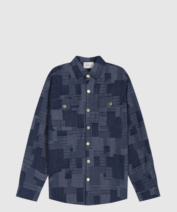 로고 프린트 셔츠 톱