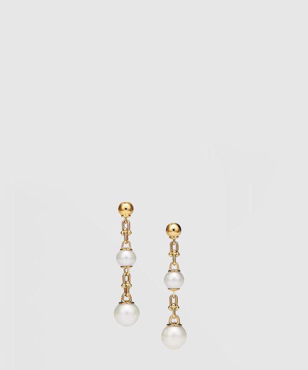 트리플 드롭 링크 귀걸이