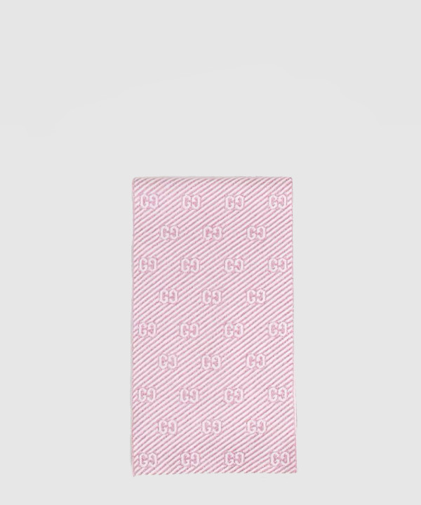 GG 자카드 패턴 니트  스카프 677795