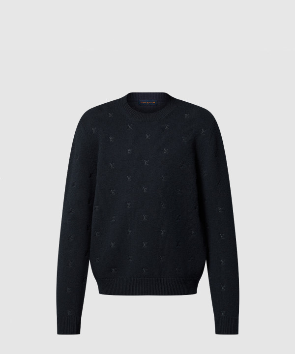 프린트 니트 톱