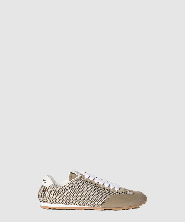 메쉬 및 스웨이드 플룸 스니커즈 5E388E