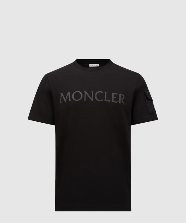 라미네이트 로고 코튼 티셔츠