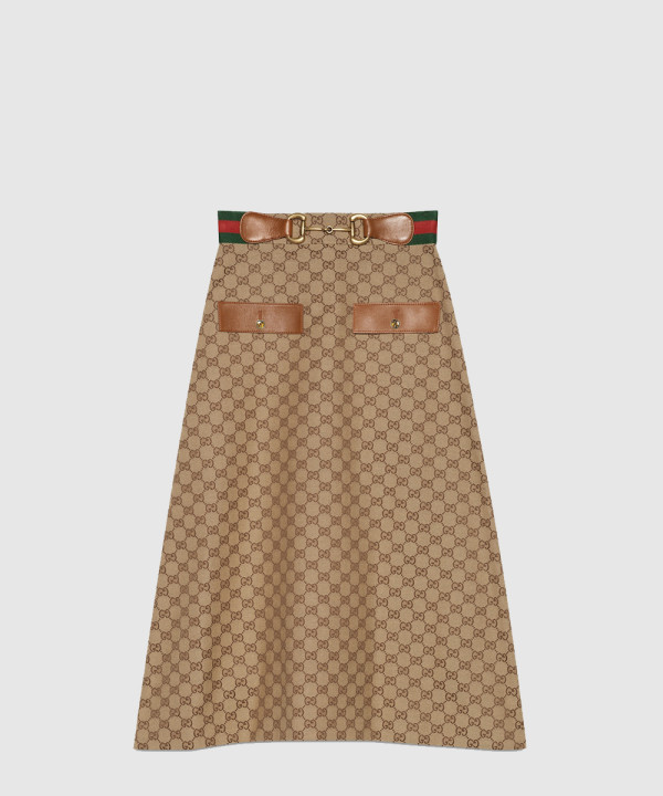 GG 캔버스 스커트