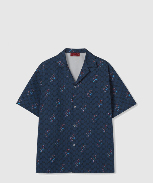 셀렉션 프린트 코튼 셔츠