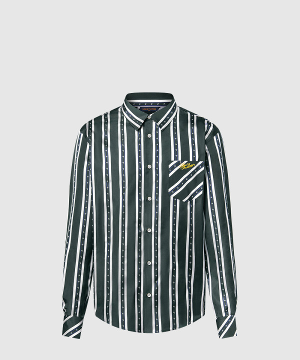 롱 슬리브드 실크 셔츠