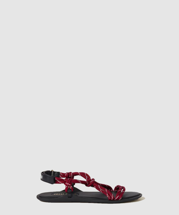 Riviere 코드 및 가죽 샌들 5X420E