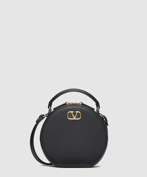 브이로고 시그니처 카프스킨 미니백