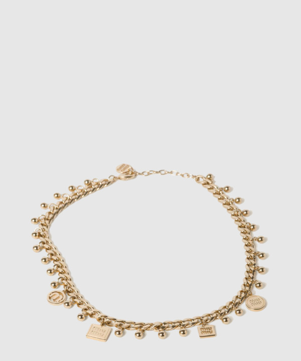 메탈 및 인조 진주 목걸이  5IC120