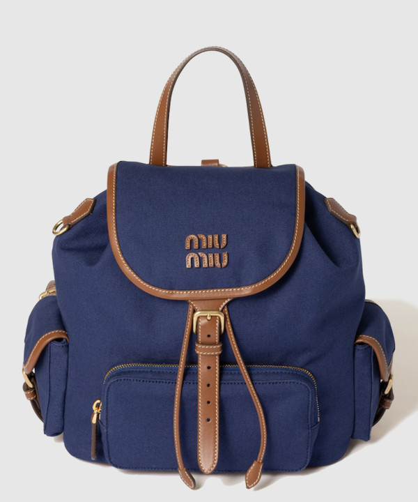 캔버스 및 가죽 백팩 5BZ042