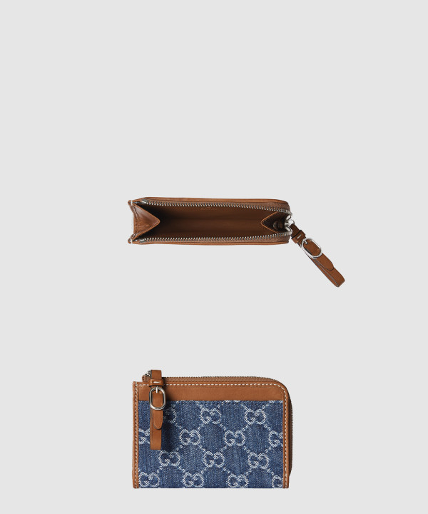 GG 엠블럼 지퍼 카드 케이스 821804