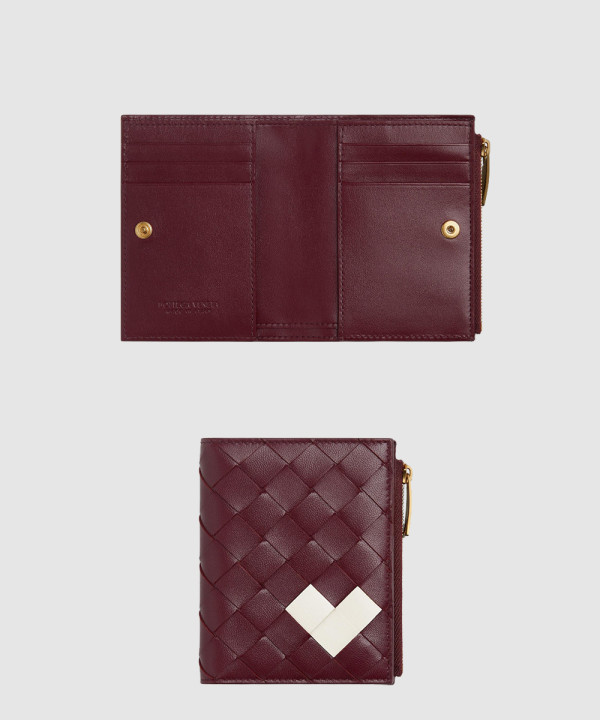 바이 폴드 인트레치아토 스몰 지퍼 지갑 742330