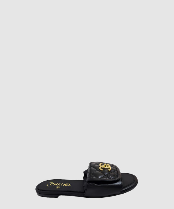 CC로고 턴 락 뮬 샌들 G46119