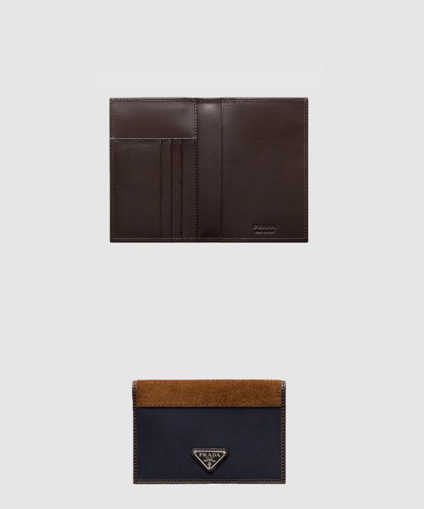 리나일론 및 가죽 여권 지갑 2MV017