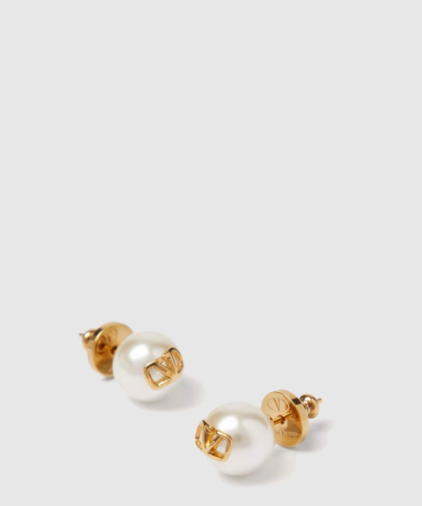 브이로고 시그니처 비즈 이어링