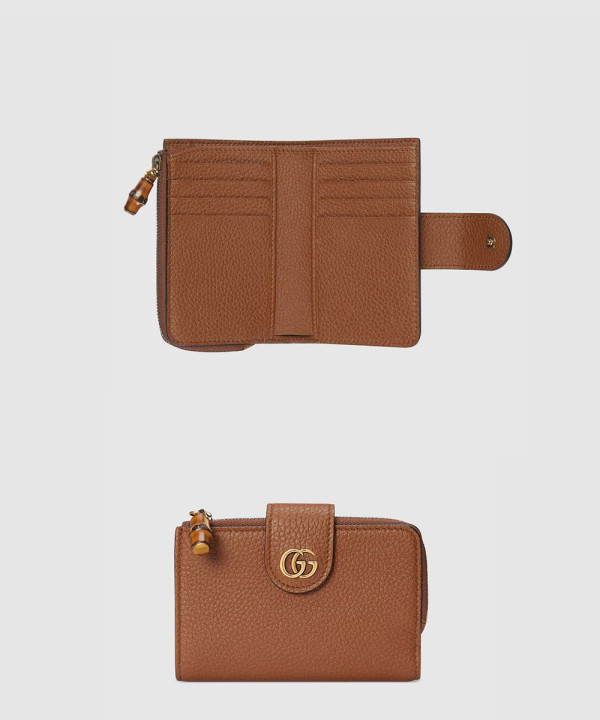 더블 G 뱀부 지갑 미디엄 739498