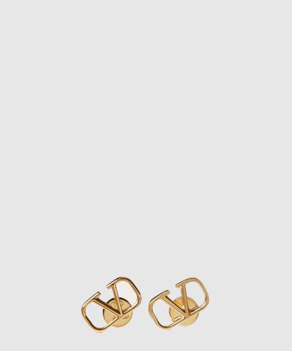 브이로고 시그니처 메탈 이어링