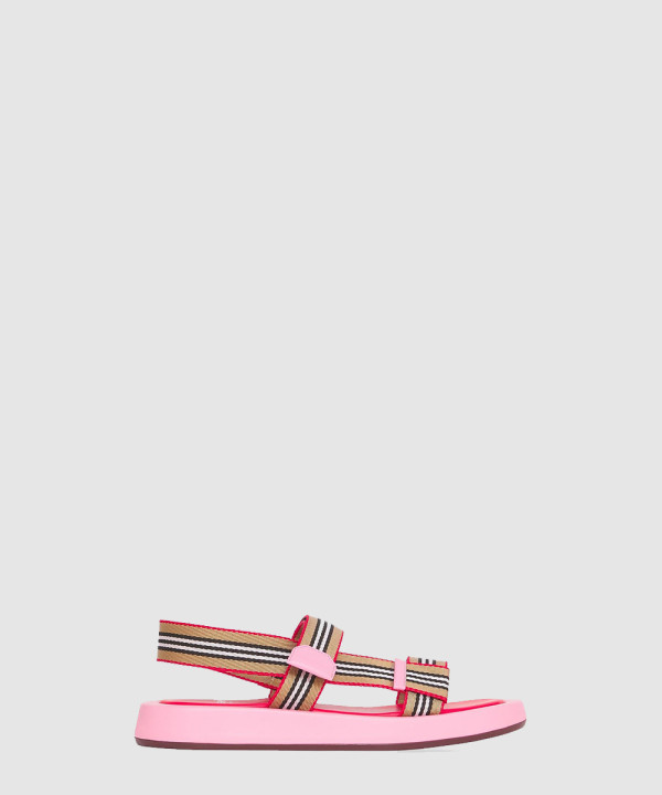 핑크 아이콘 스트라이프 샌들 8042675