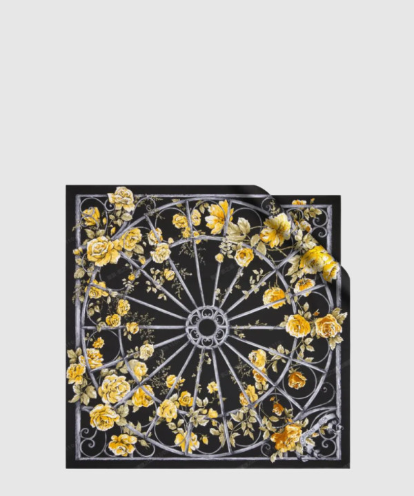 식물 화훼  90 스퀘어 스카프 31GRA