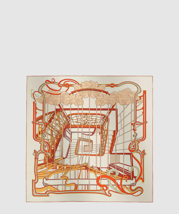 La Ligne Coup de Fouet 스카프 90