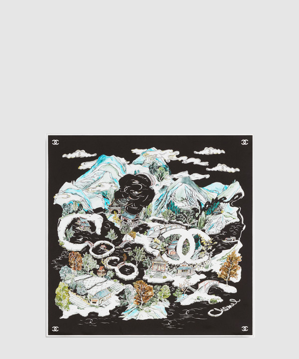 스퀘어 스카프 AAB102