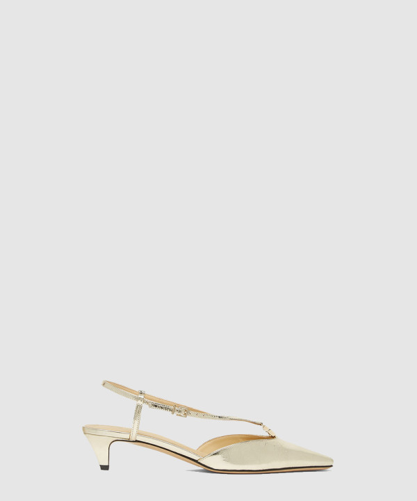 장어 가죽 로우힐 슬링백 8J8580