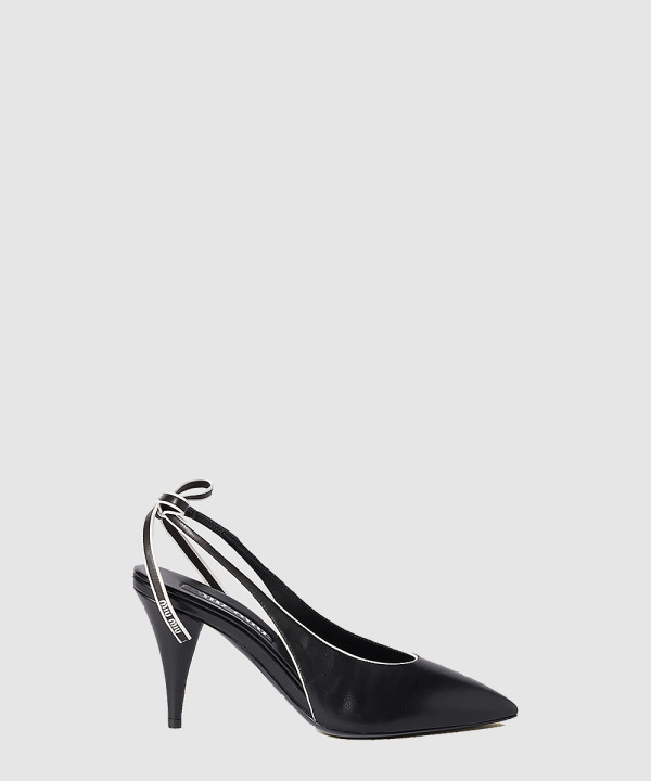 나파 가죽 슬링백 펌프스 5I430E