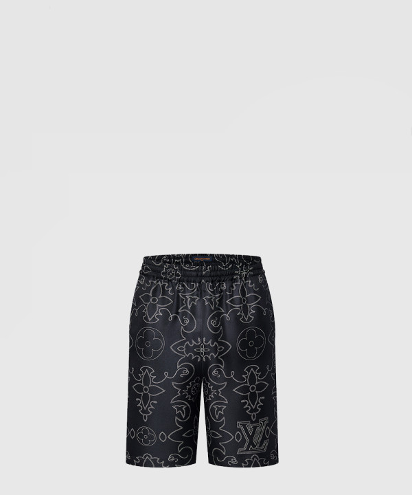 프린티드 실크 쇼츠