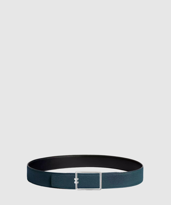 튜브 H 버클 양면 가죽 벨트