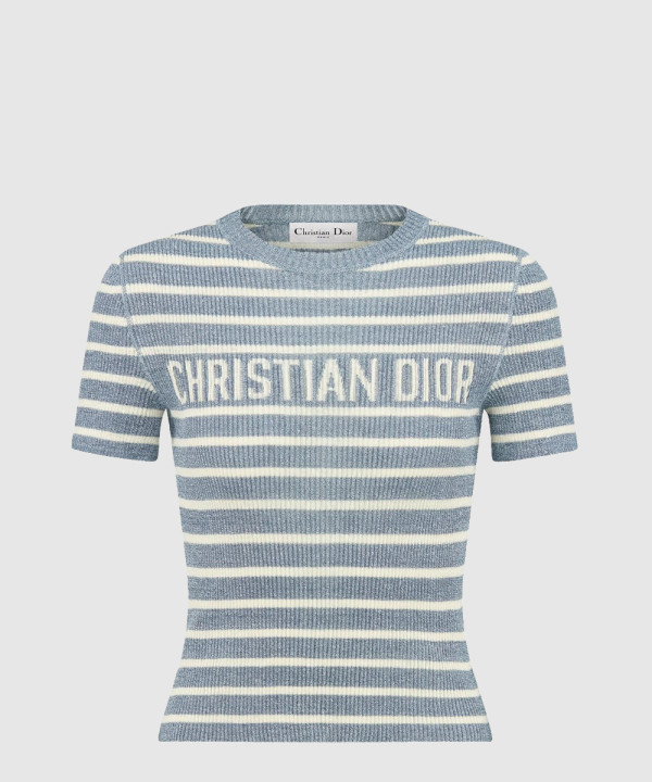 Dioriviera 크롭 반소매 스웨터