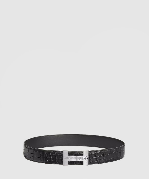 S Quizz Fer me Tout 벨트 버클 가죽 스트랩