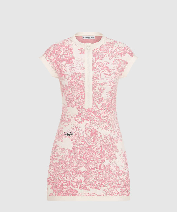 Dioriviera 플레어 쇼트 드레스