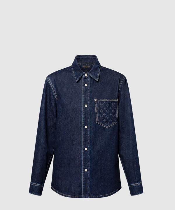모노그램 포켓 데님 셔츠