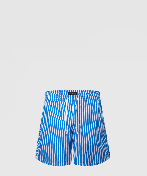 모노그램 스트라이프드 스윔 쇼츠