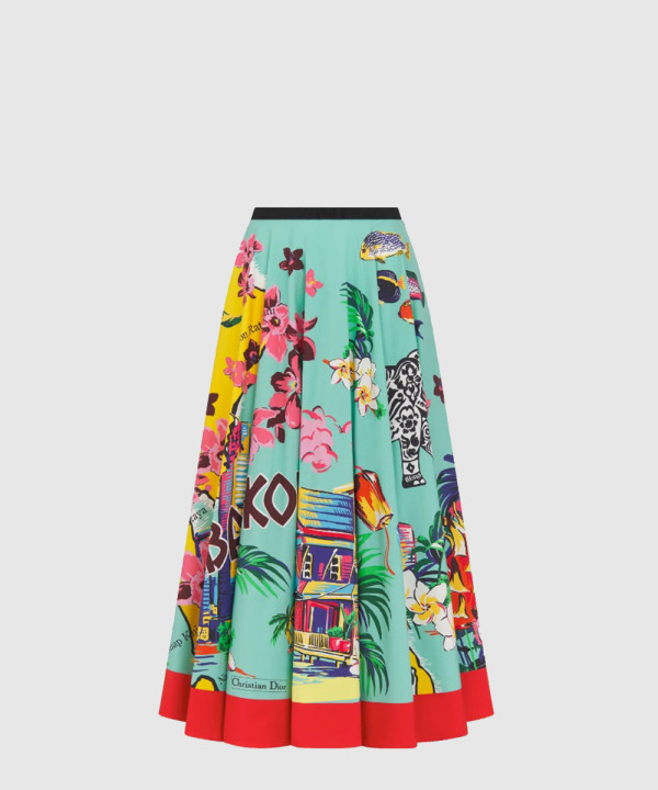 Souvenir 플레어 미디 스커트