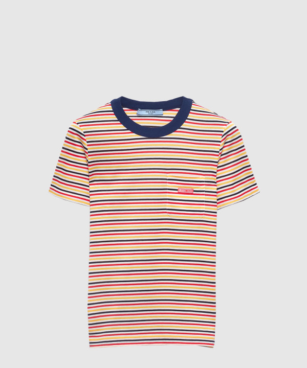 스트라이프 라일 코튼 티셔츠