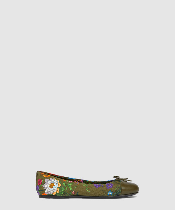 프린트 발레 플랫 840726