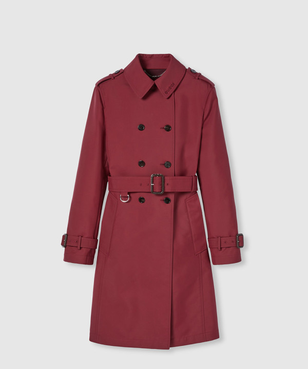 더블 개버딘 트렌치 코트