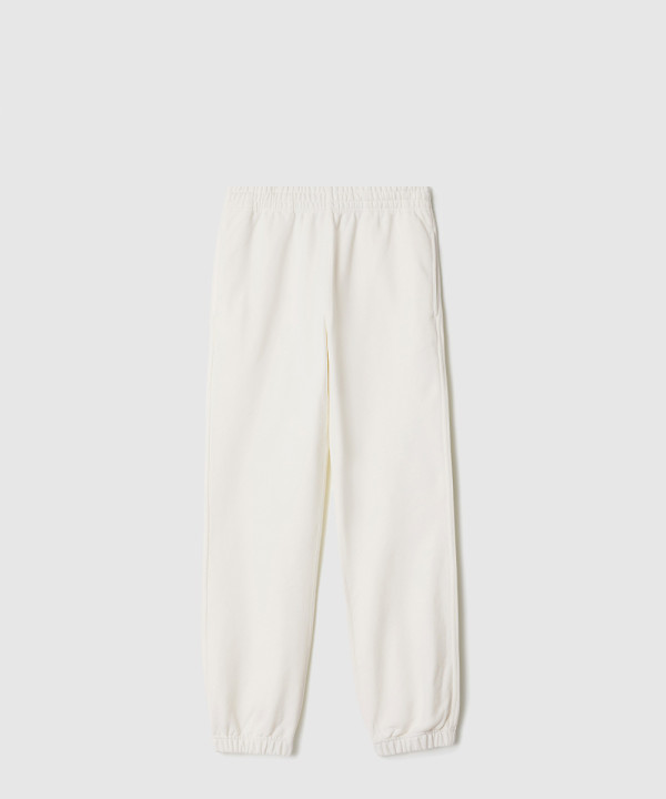 크로스 스티치 승마 로고가 있는 코튼 조깅 팬츠