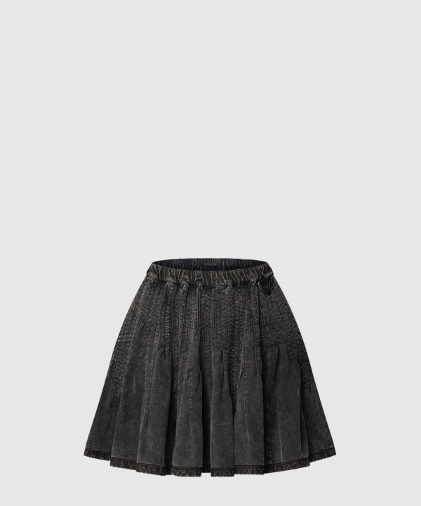 플리티드 저지 스커트