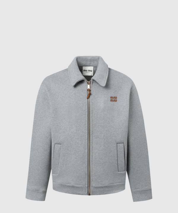 저지 블루종 재킷