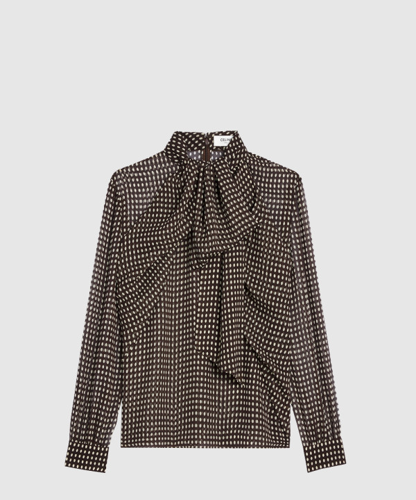 라발리에르 블라우스