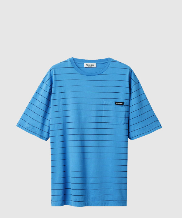 스트라이프 저지 티셔츠