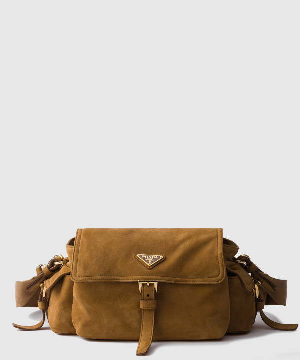 익스플로어 미디엄 스웨이드 숄더백 1BD394