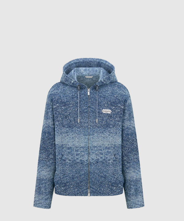 Christian Dior Paris 라벨 후드 블루종 재킷