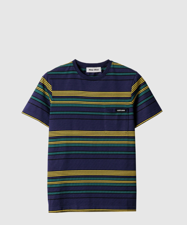 스트라이프 저지 티셔츠