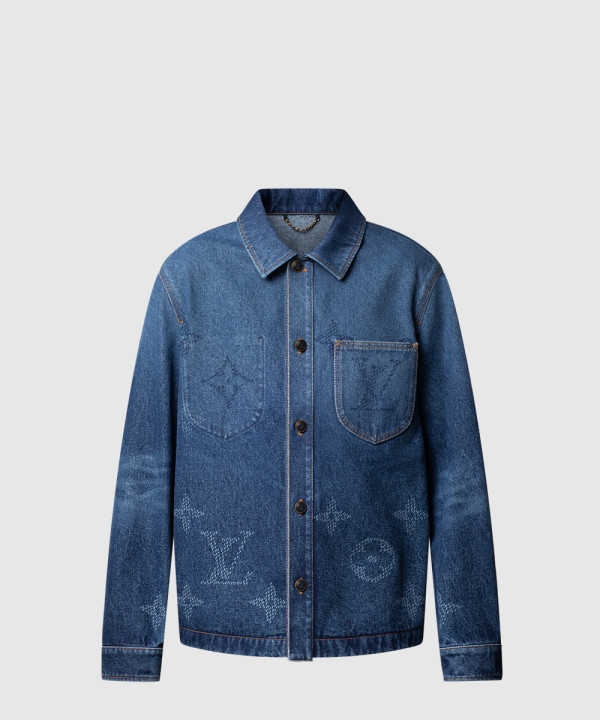 모노그램 데님 워크웨어 오버셔츠